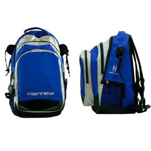 Blue and Black Athletic Backpack with Adjustable Straps